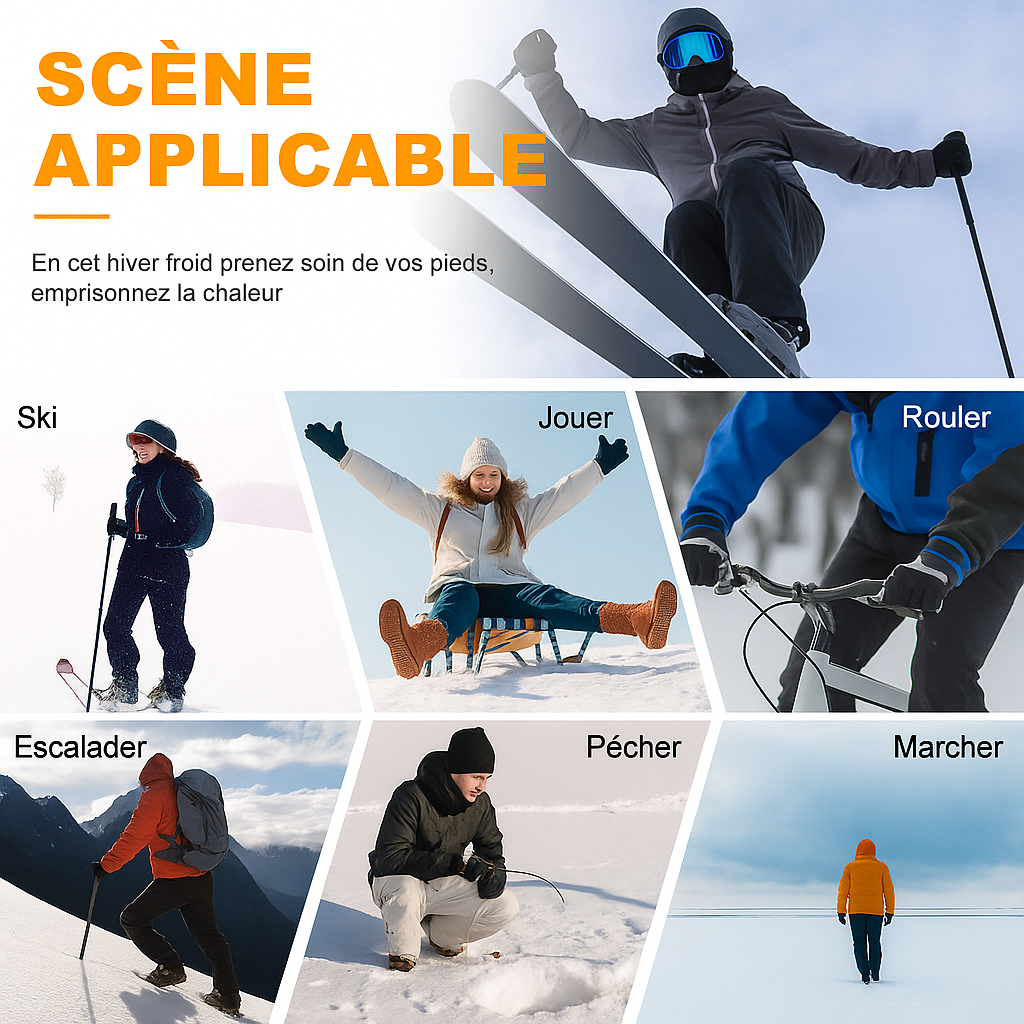 Chaussette chauffante - contrôl avec application