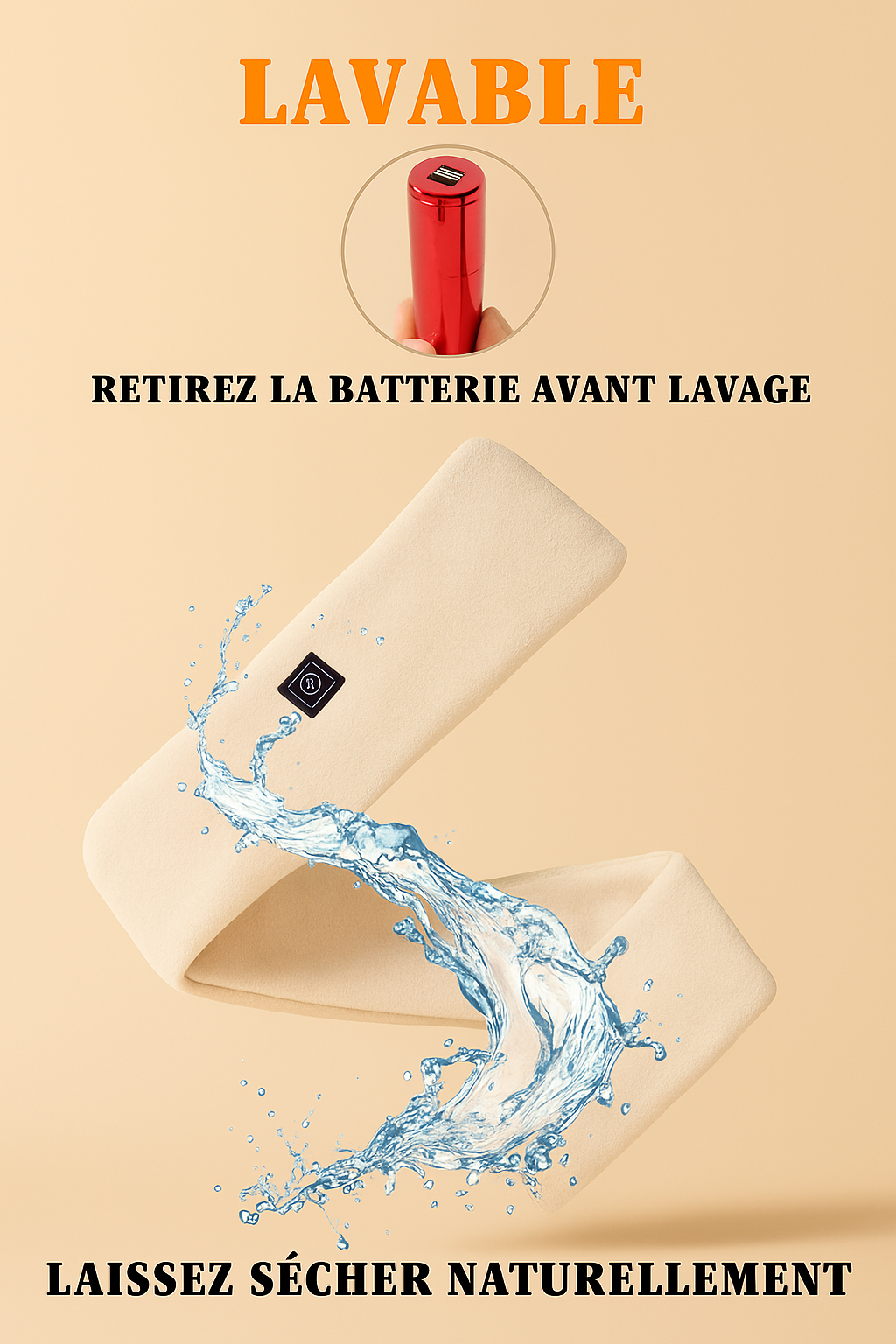 Écharpe chauffante intelligente